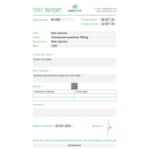 Testosterone Enanthate 300 (Hemi Pharma)