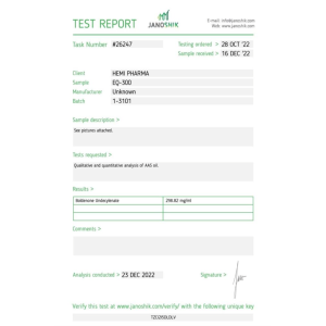 Boldenone 300 (EQ) (Hemi Pharma)
